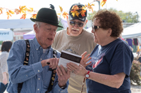 Old Munichburg Oktoberfest 2018. Book signing with author Walter Schroeder (left).
